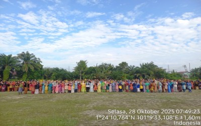SMKN 3 Mandau Peringati Hari Sumpah Pemuda dengan Upacara dan Pawai Budaya