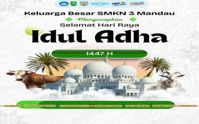 SMKN 3 Mandau Rayakan Idul Adha 1447 H dengan Semangat Berbagi dan Kebersamaan