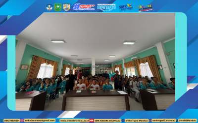 Pembekalan dan Motivasi Murid kelas XII dan XIII Geologi Pertambangan SMKN 3 Mandau Bersama Cabang Dinas Pendidikan Wilayah II