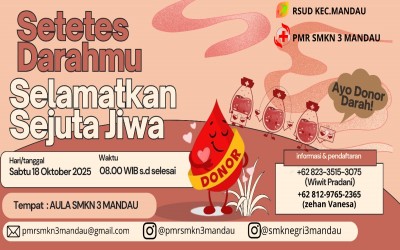SMKN 3 Mandau Gelar Aksi Donor Darah Bersama RSUD Kecamatan Mandau